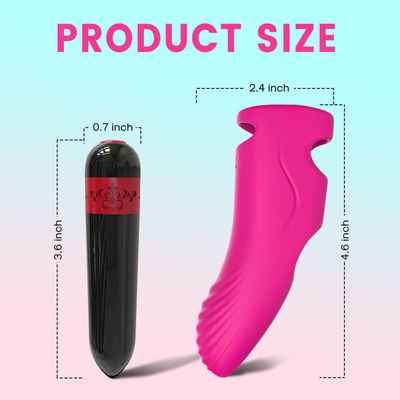Juguete recargable inalámbrico del masaje de Mini Sex Finger Vibrator Body del adulto