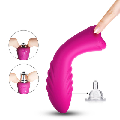 Bala desmontable del vibrador del estímulo del clítoris del control button de la pila AAA una