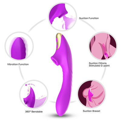 Juguetes adultos del sexo del clítoris de las entrerroscas del estimulador reservado recargable de la succión