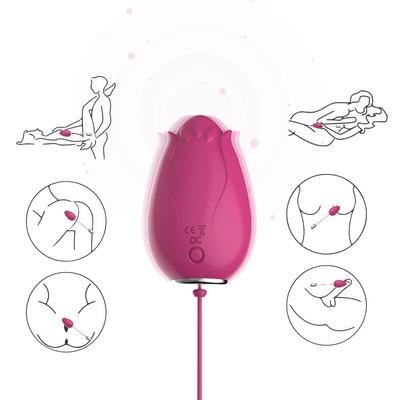 Juguetes vibrantes del sexo del huevo del punto de G para el control inalámbrico Mini Flower Silicone de las mujeres