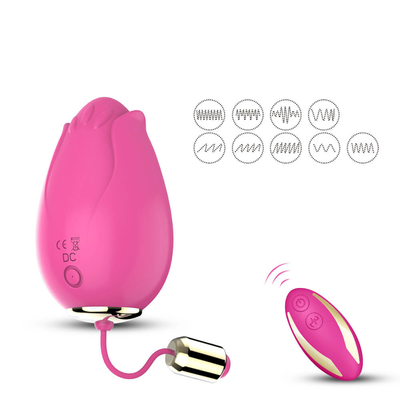 Juguetes vibrantes del sexo del huevo del punto de G para el control inalámbrico Mini Flower Silicone de las mujeres
