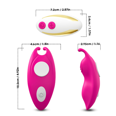 Vibrador personal resistente Bunny Clitoris Stimulation de las bragas del clip magnético de agua