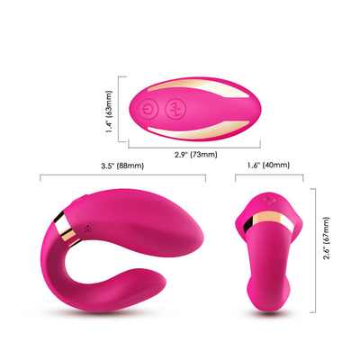 Juguetes adultos de tomadura de pelo de los pares de los ambientes remotos del Massager de los motores del Foreplay dual de la vibración