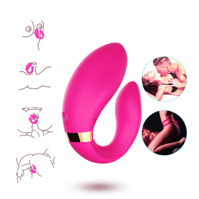 Juguetes adultos de tomadura de pelo de los pares de los ambientes remotos del Massager de los motores del Foreplay dual de la vibración