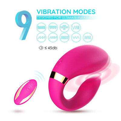 Juguetes adultos de tomadura de pelo de los pares de los ambientes remotos del Massager de los motores del Foreplay dual de la vibración