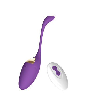 Juguete vibrante femenino del sexo de los huevos de Clit del estimulador del gatito púrpura eléctrico divertido del silicón