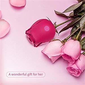10 modos Rose Clitoral Sucking Vibrator Rechargeable que chupa el vibrador para la hembra