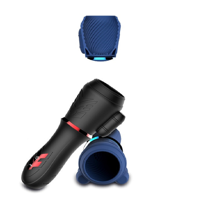 Vara del sistema de pesos americano de los hombres - Massager del Masturbator del vibrador de la taza del ejercicio del bálano 10 frecuencias, motores duales