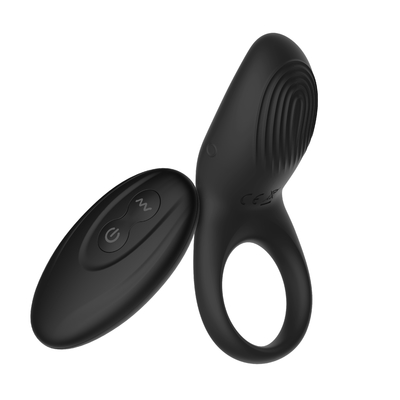 Anillo teledirigido negro del pene