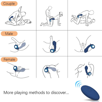 Enchufe vibrante inflable teledirigido del extremo