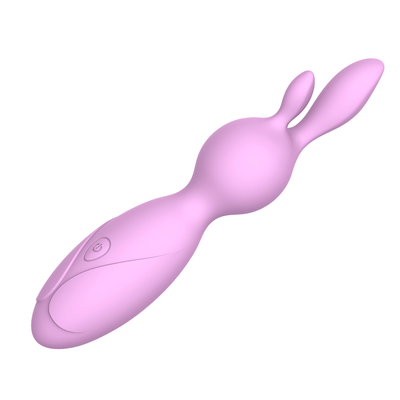 Vibrador recargable del silicón del conejo del sistema de pesos americano