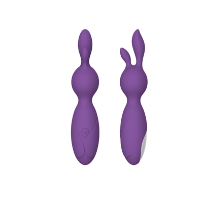 Vibrador recargable del silicón del conejo del sistema de pesos americano
