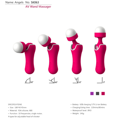 Massager inalámbrico de la vara del sistema de pesos americano del cuerpo magnético