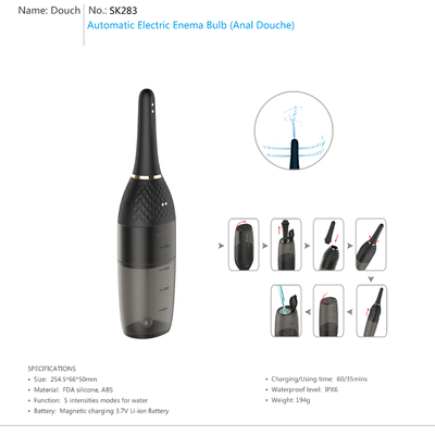 Equipo eléctrico automático de Adorime Vaginal Cleansing System Anal Douche del bulbo del enema
