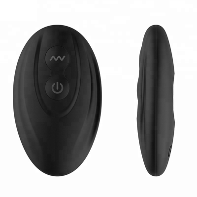 Manga usable eléctrica negra del pene del silicón del Massager para los hombres