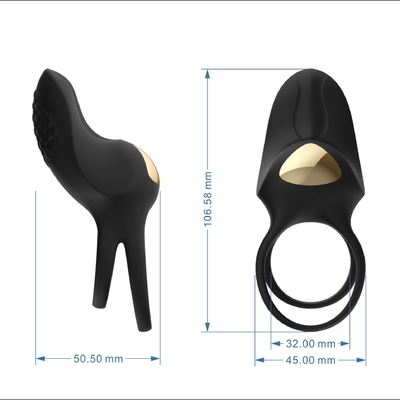 juguete masculino del sexo del Masturbator de Ring Gay Penis Ring Male del gallo del silicón de 45*45m m