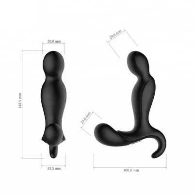 El sexo anal masculino del enchufe del Massager de la próstata de la descarga eléctrica de 70 minutos juega el silicón del FDA