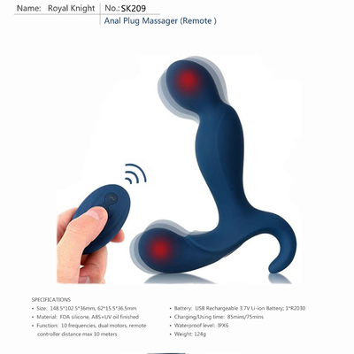 Vibrador masculino del Masturbator del Massager impermeable teledirigido Bendable de la próstata