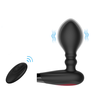 Massager postrado eléctrico para el enchufe anal de la mano de los hombres de la radio libre potente del vibrador