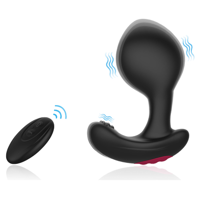 El sexo anal del enchufe del extremo del motor de la radio anal inflable enorme dual del enchufe juega teledirigido