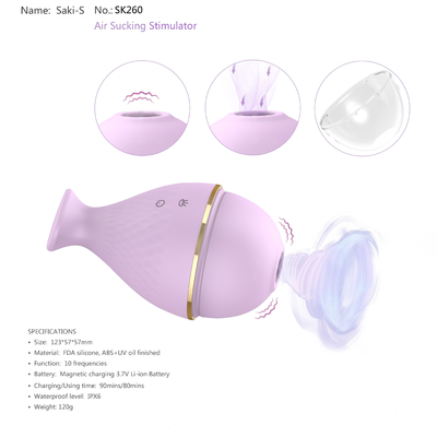 Sexo del clítoris Toy Rechargeabl Waterproof Clit Vibrator del vibrador del punto de G que chupa