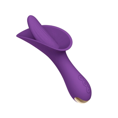 Vibrador suave 166.5*73.6*56.5m m del consolador del estimulador oral de la lengua del vibrador de la bala de Clit