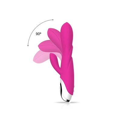 Consolador doble del vibrador del conejo de 80 minutos con el amor Toy For Lady del vibrador de Clit 213*64*38m m