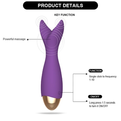 vibradores del clítoris potentes Clit del vibrador de alta frecuencia de 145.5*35*35m m para las mujeres
