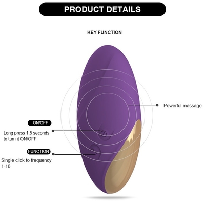 juguetes teledirigidos del sexo G del punto de 84.5*28.4*40.1m m del vibrador recargable inalámbrico del huevo