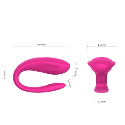 Vibrador anal del punto de Toy Dula Motor Waterproof G del sexo del clítoris de los pares recargables