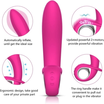 Enchufe anal inflable del extremo del Massager de Vaginal Orgasm Vibrator Men Prostate del vibrador