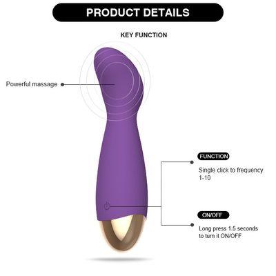 Vibrador del consolador de la vagina del clítoris para los juguetes adultos recargables del sexo de las mujeres