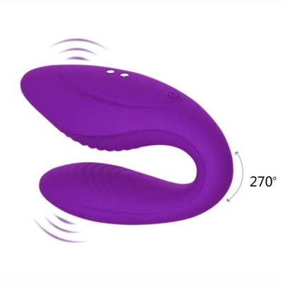 C forma el vibrador usable de Toy Wireless Remote Control Couples Clit del sexo del vibrador del punto de G