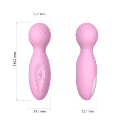 12 sexo Toy Mini Wand Massager del vibrador del punto de G del silicón del satén de la función de la velocidad 10
