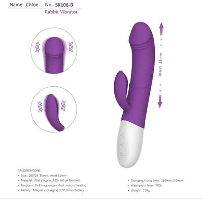 Vibrador femenino teledirigido de calefacción inteligente del orgasmo del consolador con varias velocidades