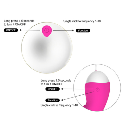 Bala recargable Toy Vibrating Balls For Women femenino del huevo del amor de IPX5 65*65*28m m