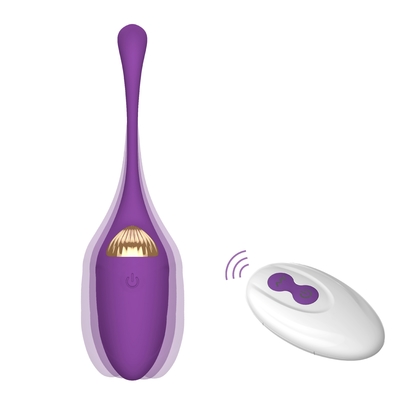 10 funciones aman el juguete fino largo eléctrico del sexo del vibrador de la bala del vibrador del vibrador de los huevos