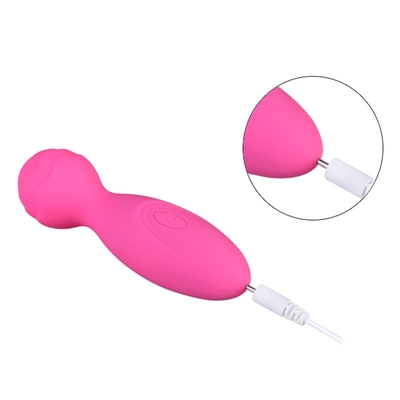 Massager de la vara de Mini Electric Sex Wand Vibrator del Massager de la vara del sistema de pesos americano del silicón de 34.5m m