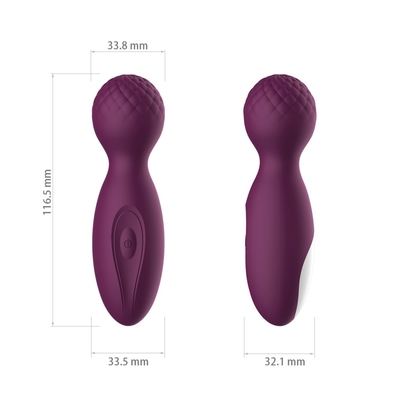 Massager trasero sin cuerda IPX6 de 4 pulgadas del silicón del FDA del consolador del cuerpo de la vara del rosa rojo del Massager