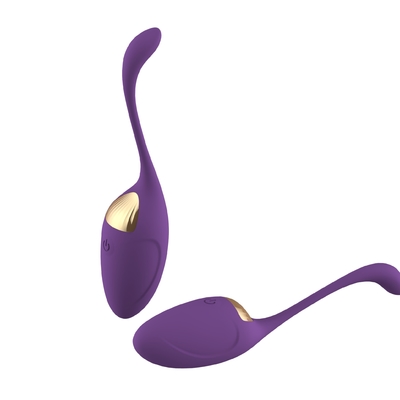 Juguete vibrante femenino del sexo de los huevos de Clit del estimulador del gatito púrpura eléctrico divertido del silicón
