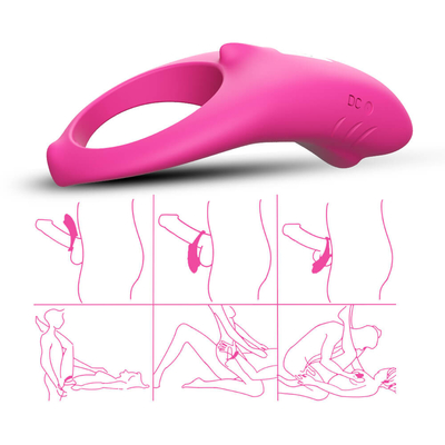 Eyaculación flexible del retraso del vibrador del pene del anillo IPX7 del gallo del vibrador 3.7V para el hombre