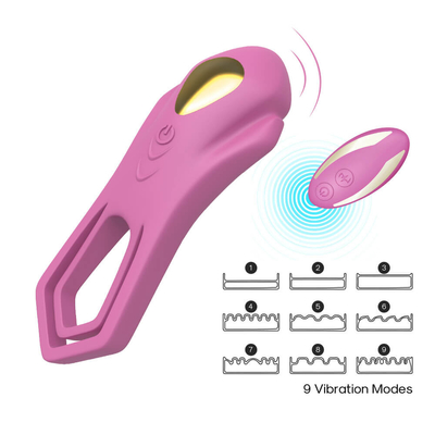 el CE dual del testículo del silicón de Ring Vibrator 40dbs del pene del estímulo de 200mAh Clit certificó