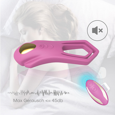el CE dual del testículo del silicón de Ring Vibrator 40dbs del pene del estímulo de 200mAh Clit certificó