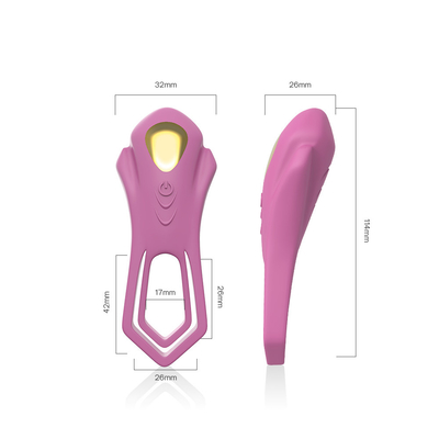 el CE dual del testículo del silicón de Ring Vibrator 40dbs del pene del estímulo de 200mAh Clit certificó