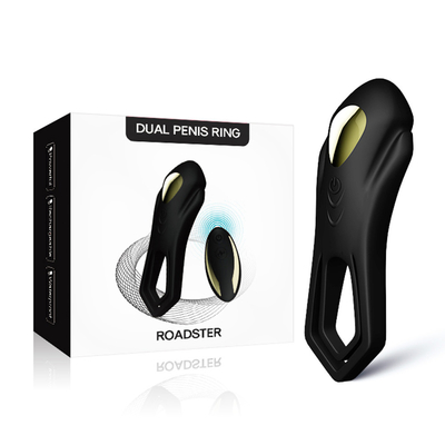el CE dual del testículo del silicón de Ring Vibrator 40dbs del pene del estímulo de 200mAh Clit certificó