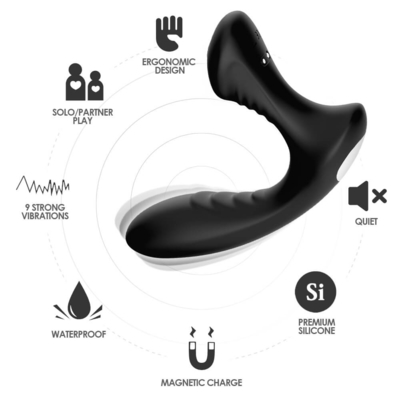 El Massager eléctrico de la próstata del orgasmo masculino da el Masturbator anal libre del vibrador del extremo