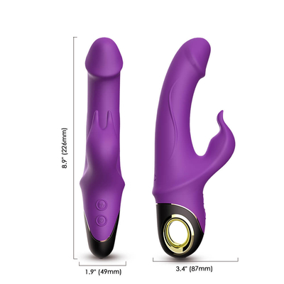 Mujeres Vaginal Clitoris Stimulator Sex Toy del vibrador del conejo del punto de G del adulto que sorprenden