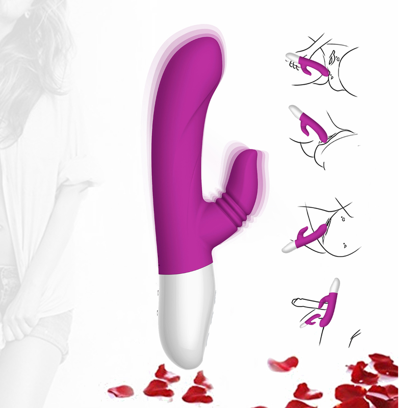 Juguete del clítoris del sexo del vibrador del conejo del consolador del estimulador del clítoris del punto de G del vibrador que chupa
