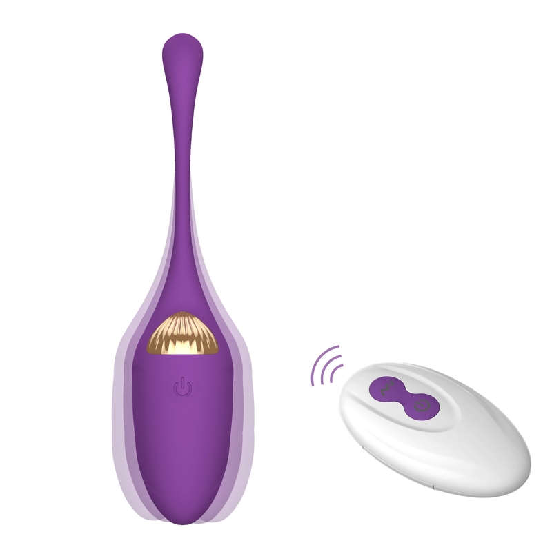 10 funciones aman el juguete fino largo eléctrico del sexo del vibrador de la bala del vibrador del vibrador de los huevos
