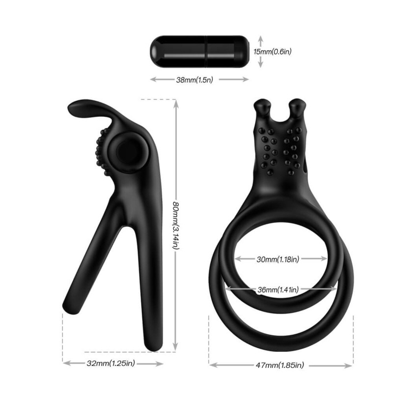 Sexo vibrante de los pares de Ring All Round Tight For del gallo del silicón durable potente IPX7
